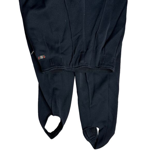Postcard of Italy Black Stirrup Ski Pants, Black Size 10 - Picture 5 of 6